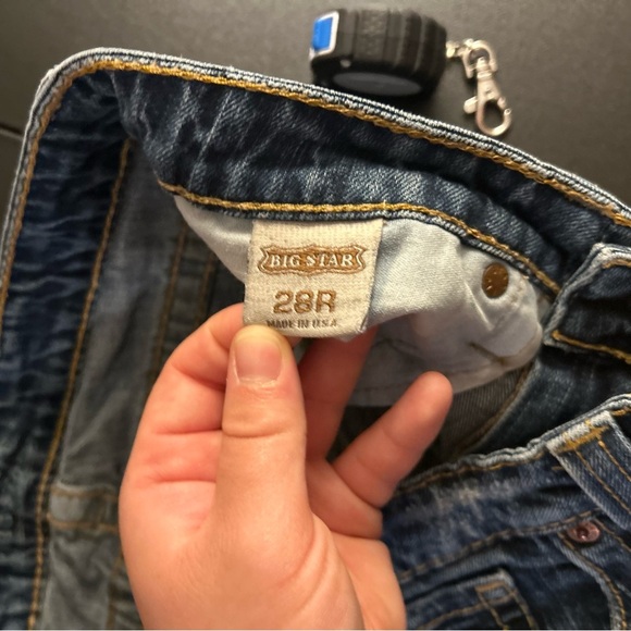 Big Star Women's Straight Leg Casey Jeans Size 28R Embroidered Back Pockets - Picture 13 of 16